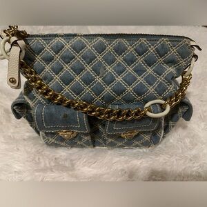 Marc Jacobs quilted denim purse.